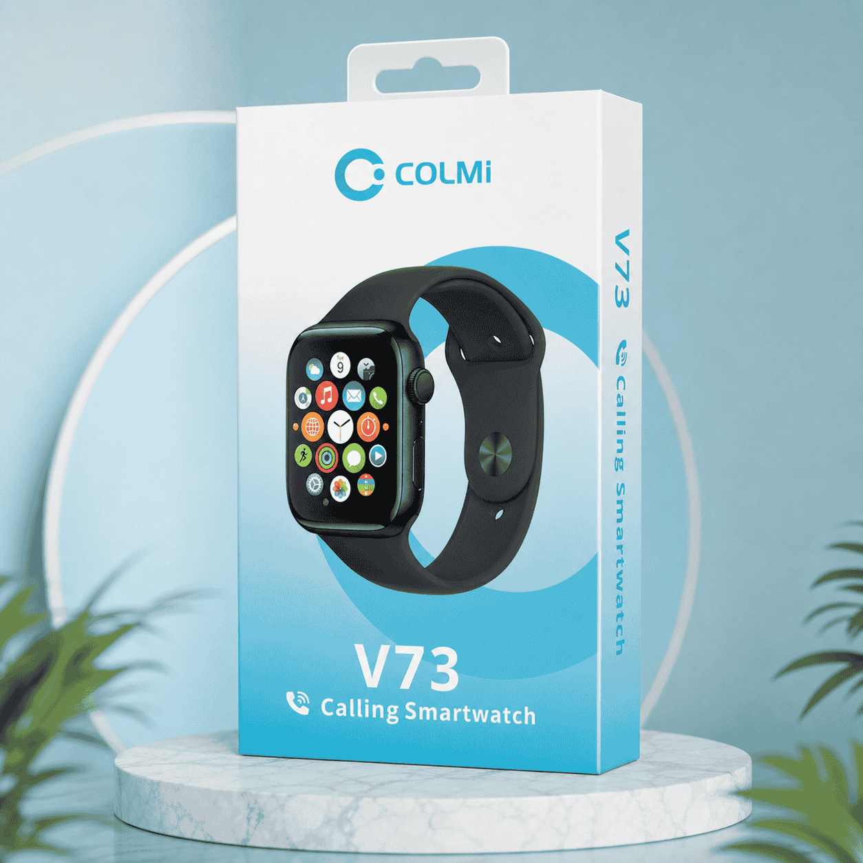 COLMI V73 Calling Smartwatch – Bluetooth Calling, Stylish Round Dial