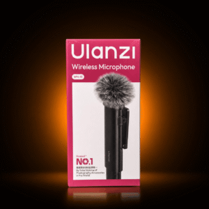 Ulanzi WM-10 Wireless Microphone – Portable Mini Mic with Wind Muff (Vlog/Interview/Video Recording)